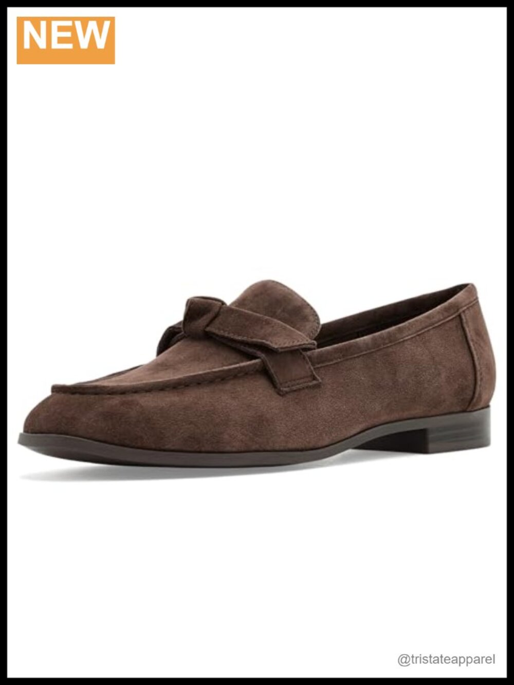 Anne Klein Bowie Suede Slip-On Loafer with Bow Detail